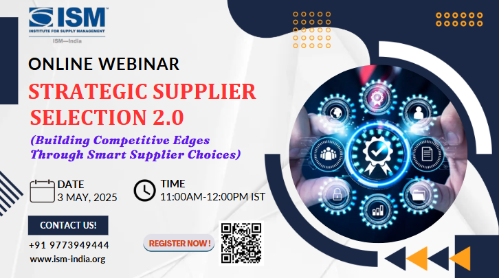 Webinar on Strategic Supplier Selection 2.0