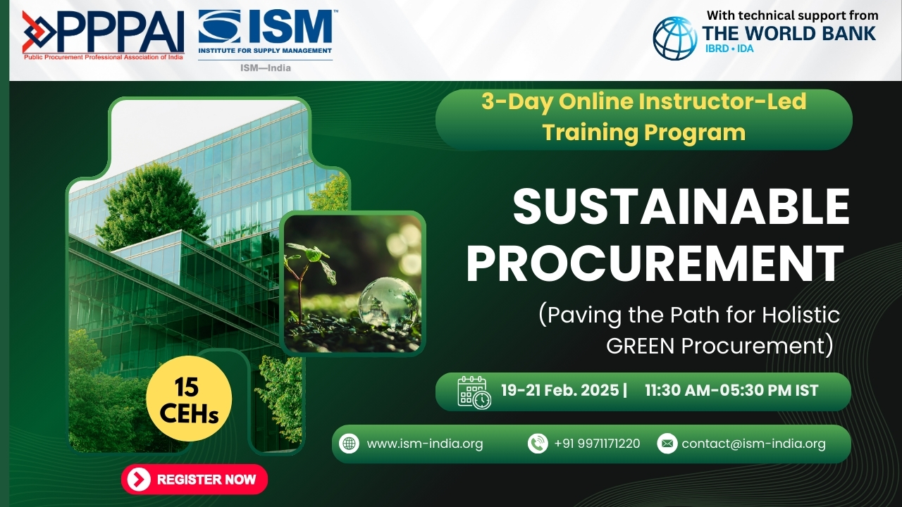 Instructor-Led Training Program on Sustainable Procurement