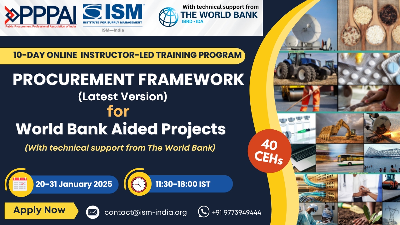 World Bank Procurement Framework Training Program